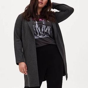 Torrid Boyfriend Knit Trench Blazer